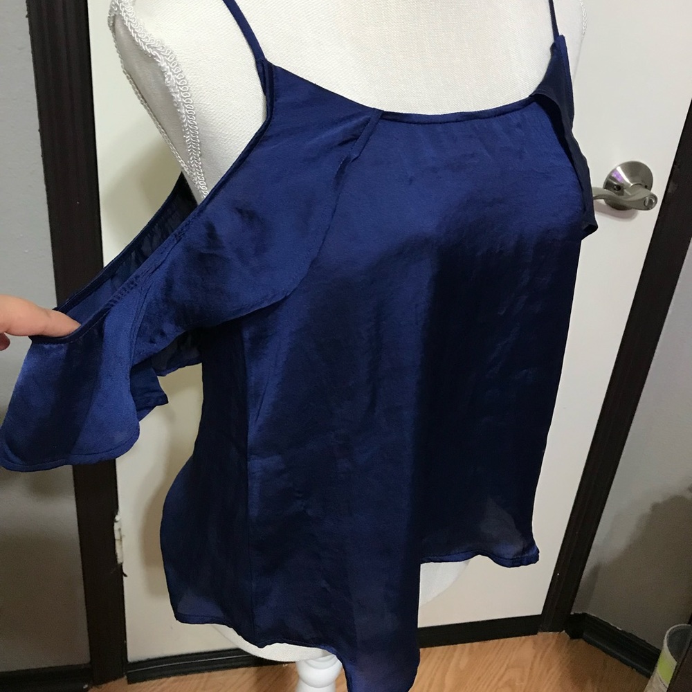 Satin off the shoulder top